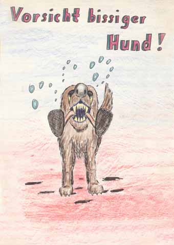 Vorsicht bissiger Hund!